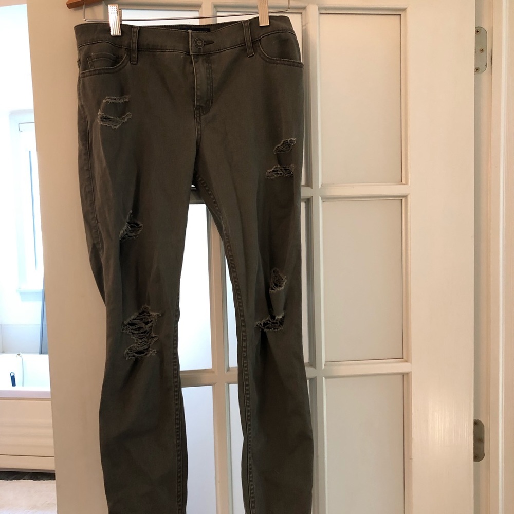 Green Hollister jeans
